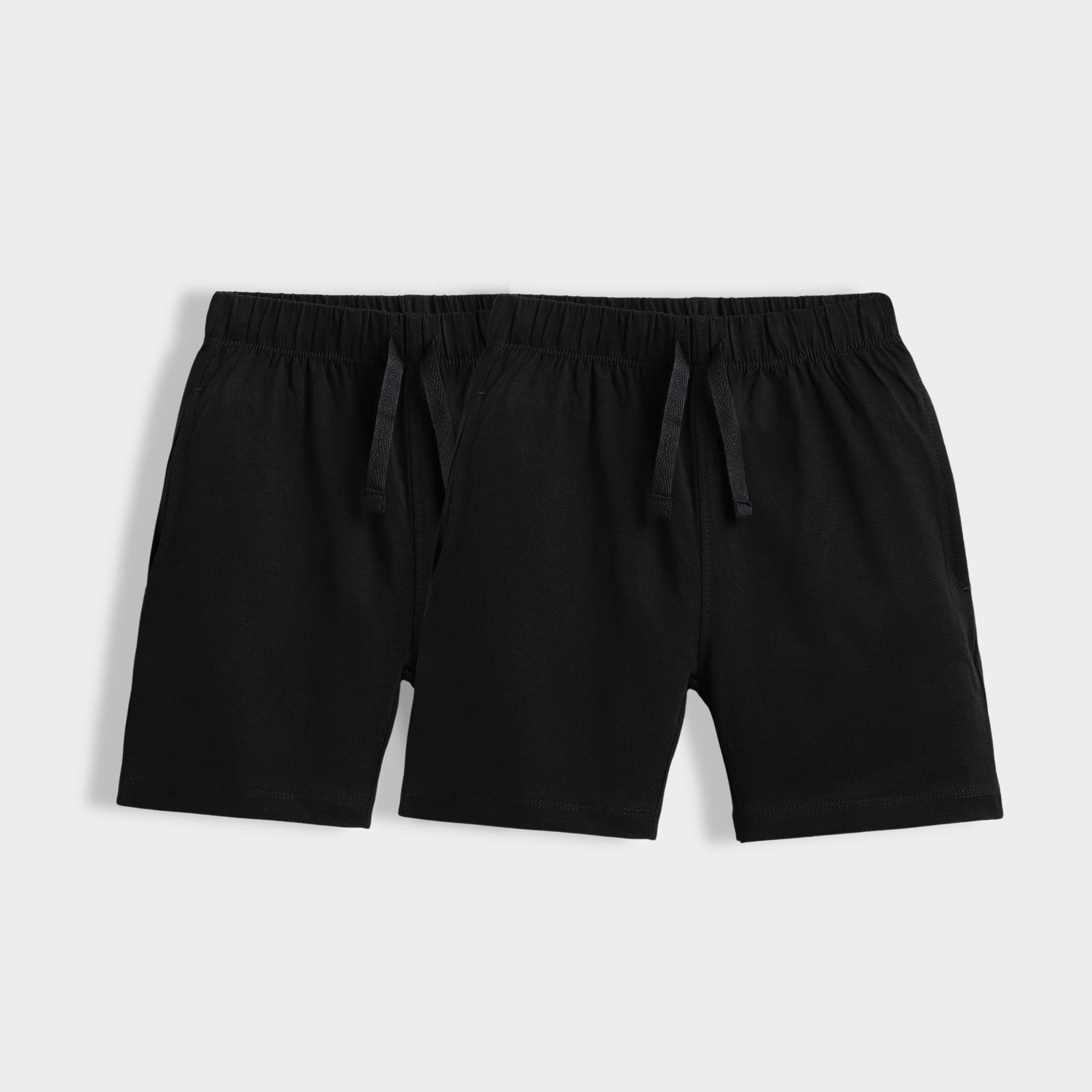 2 Pcs Cotton Shorts | Black