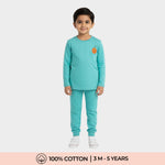 Full Sleeves Unisex Co-ord Set | Aqua Orange