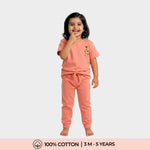 Half Sleeves Unisex Co-ord Set | Giraffe Joy