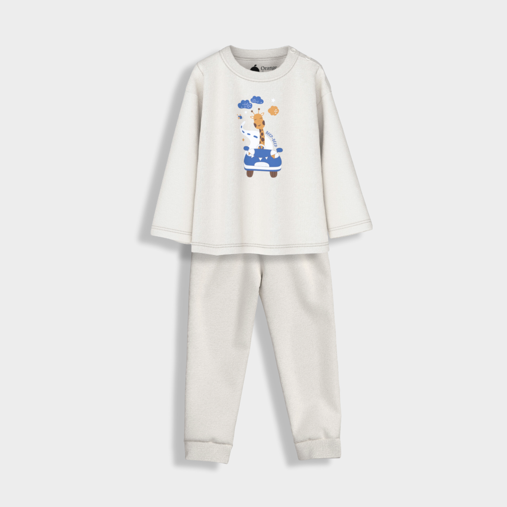 Full Sleeves Unisex Co-ord Set | Giraffe Beep