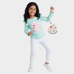 Full Sleeves Girls Top & Leggings Set | Growing Everyday