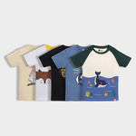 5 Pack Half Sleeves Unisex T-Shirts | Plane Ride, Half And Half, Fearless Lion, Little Rockstar, Mini Ocean