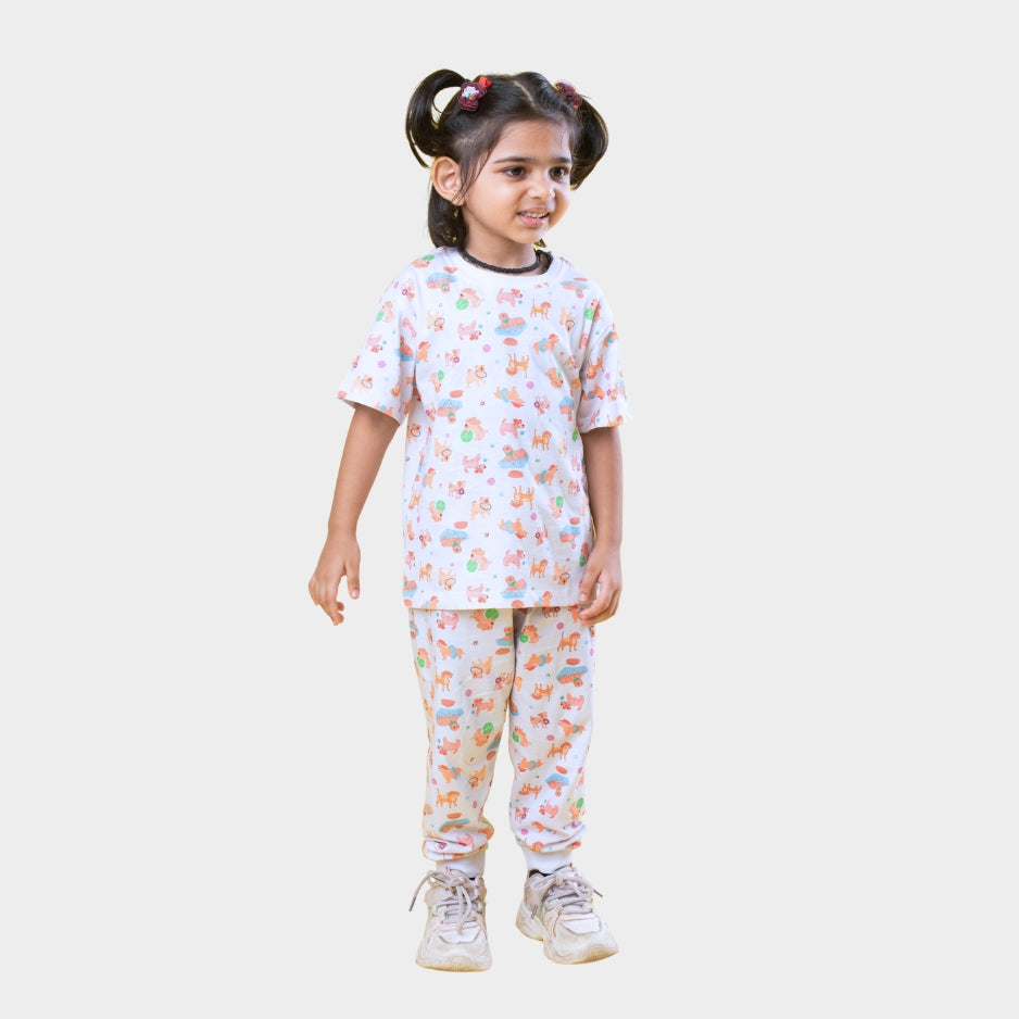 Half Sleeves Unisex Co-ord Set | Furry Friend
