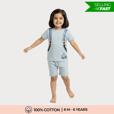 T-Shirt & Shorts Unisex Co-ord Set | Back Pack