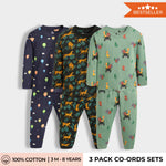 3 Pack Full Sleeves Unisex Co-ord Set | Hot Air, Cheetah, Jungle