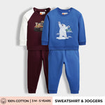 2 Pack Sweatshirt & Joggers | Snowy Joy, Adventure Ride