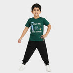 Half Sleeves Unisex T-Shirt & Joggers Set | I Am Genius