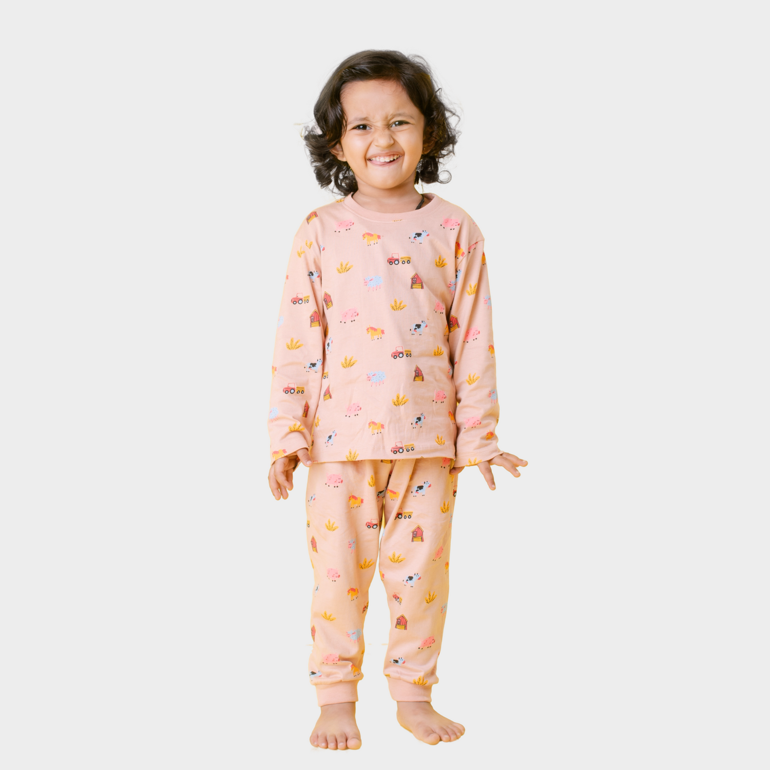 Full Sleeves Unisex Co-ord Set | Farm Animals