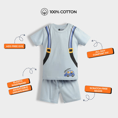 T-Shirt & Shorts Unisex Co-ord Set | Back Pack