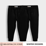 2 Pcs Winter Joggers | Black