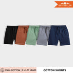 5 Pcs Cotton Shorts | Blue, Black, Grey, Brown, Green
