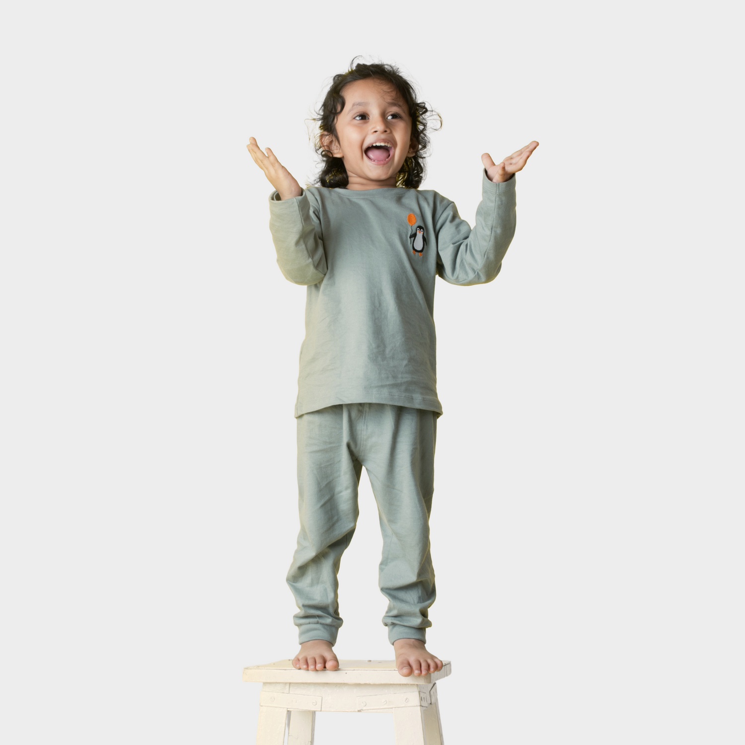 Full Sleeves Unisex Co-ord Set | Penguin Float