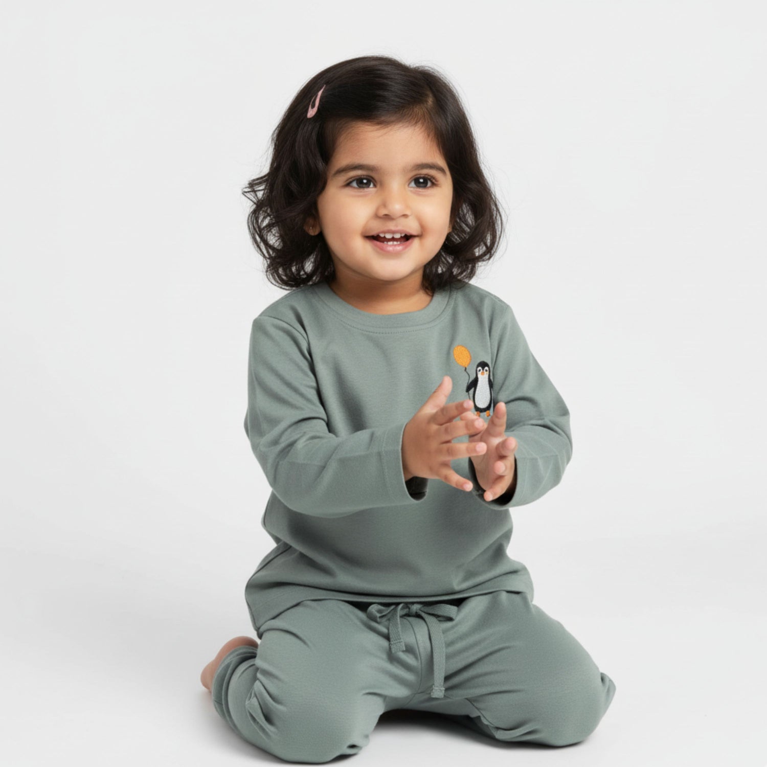 Full Sleeves Unisex Co-ord Set | Penguin Float