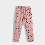 Leggings | Coral Pink Hearts