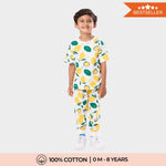 Half Sleeves Unisex Co-ord Set | Lemon Joy