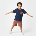 T-Shirt & Cargo Shorts Unisex Co-ord Set | Diesel Blue