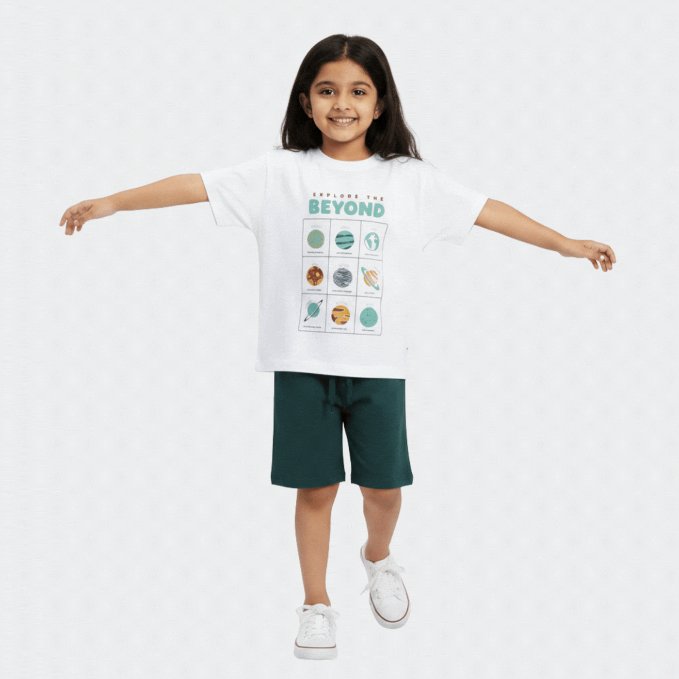 T-Shirt & Shorts Unisex Co-ord Set | Little Planet