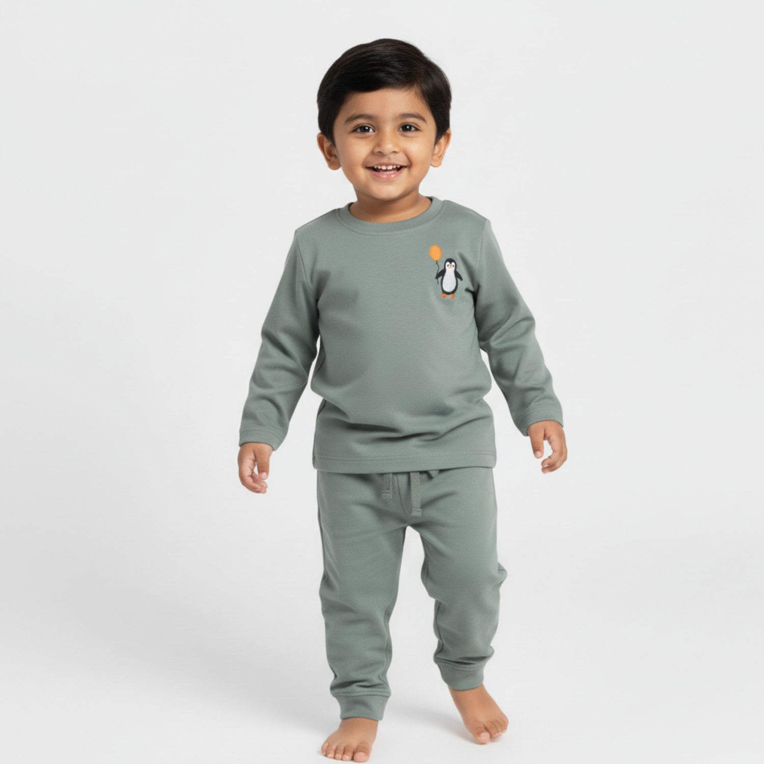 Full Sleeves Unisex Co-ord Set | Penguin Float