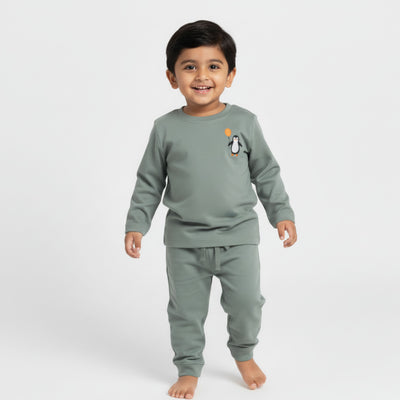Full Sleeves Unisex Co-ord Set | Penguin Float