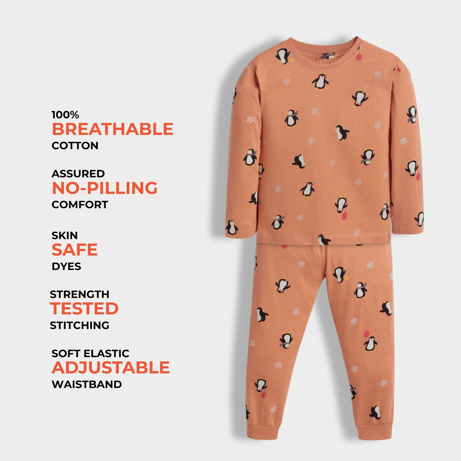 Full Sleeves Unisex Co-ord Set | Penguin Chill