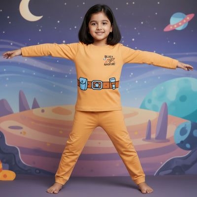 Full Sleeves Unisex Co-ord Set | Space Ship