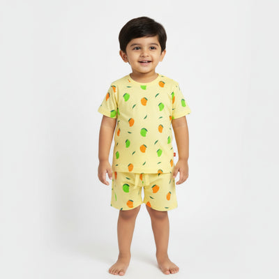 T-Shirt & Shorts Unisex Co-ord Set | Sweet Mango