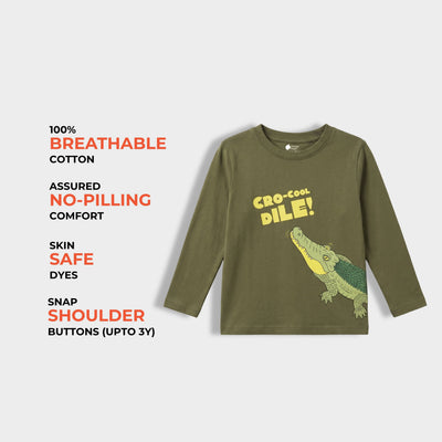 Full Sleeves Tee | CroCooldile