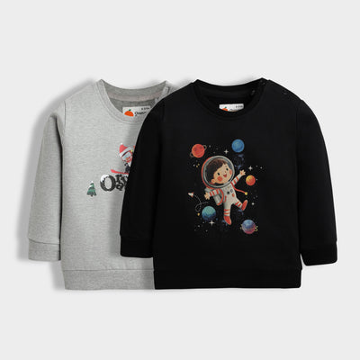 2 Pack Sweatshirts | Snow Penguin, Space Kid