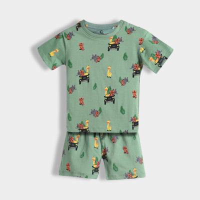 3 Pack T-Shirt & Shorts Unisex Co-ord Set | Lemon, Circus, Jungle