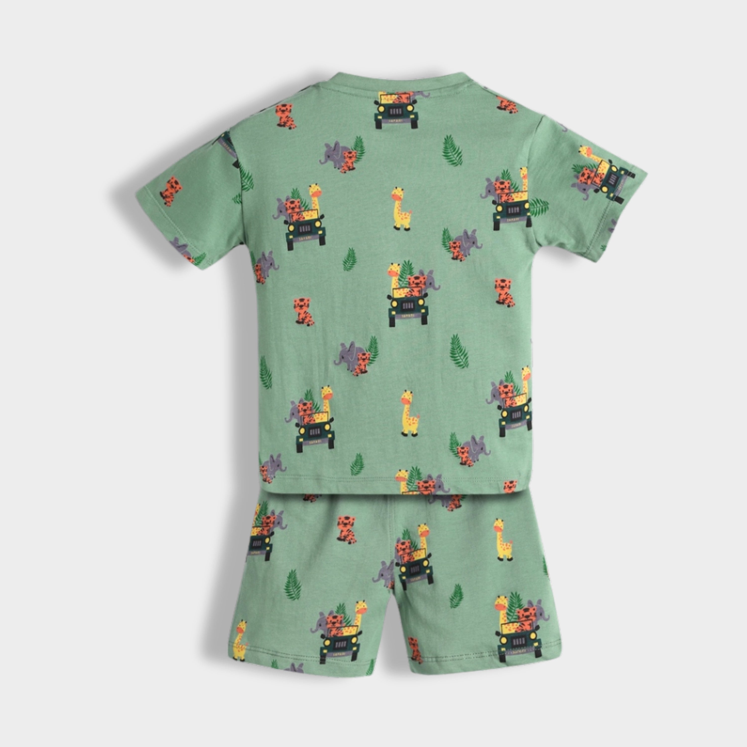 T-Shirt & Shorts Unisex Co-ord Set | Jungle Safari – orangesugar