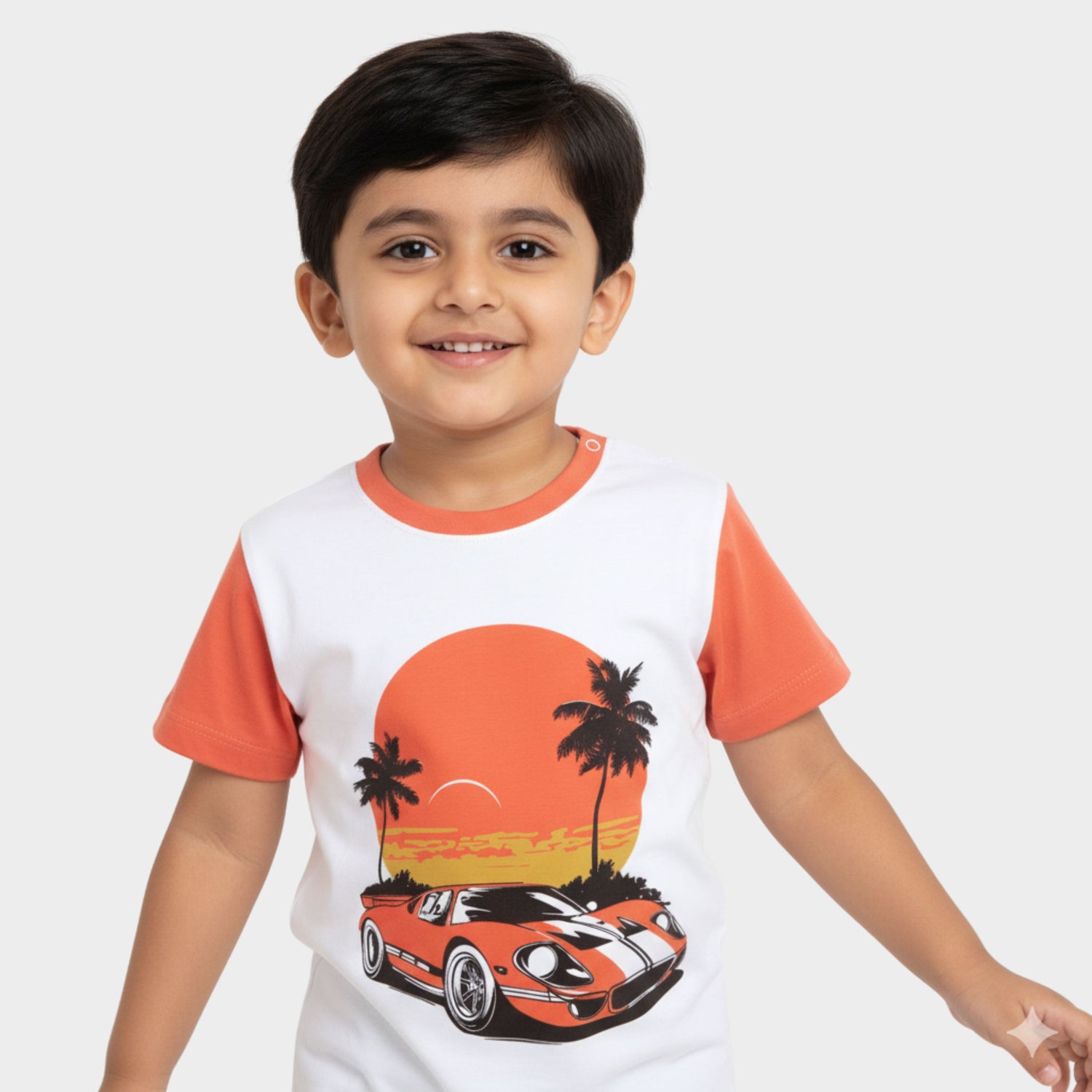 Half Sleeves Tee | Car Ride