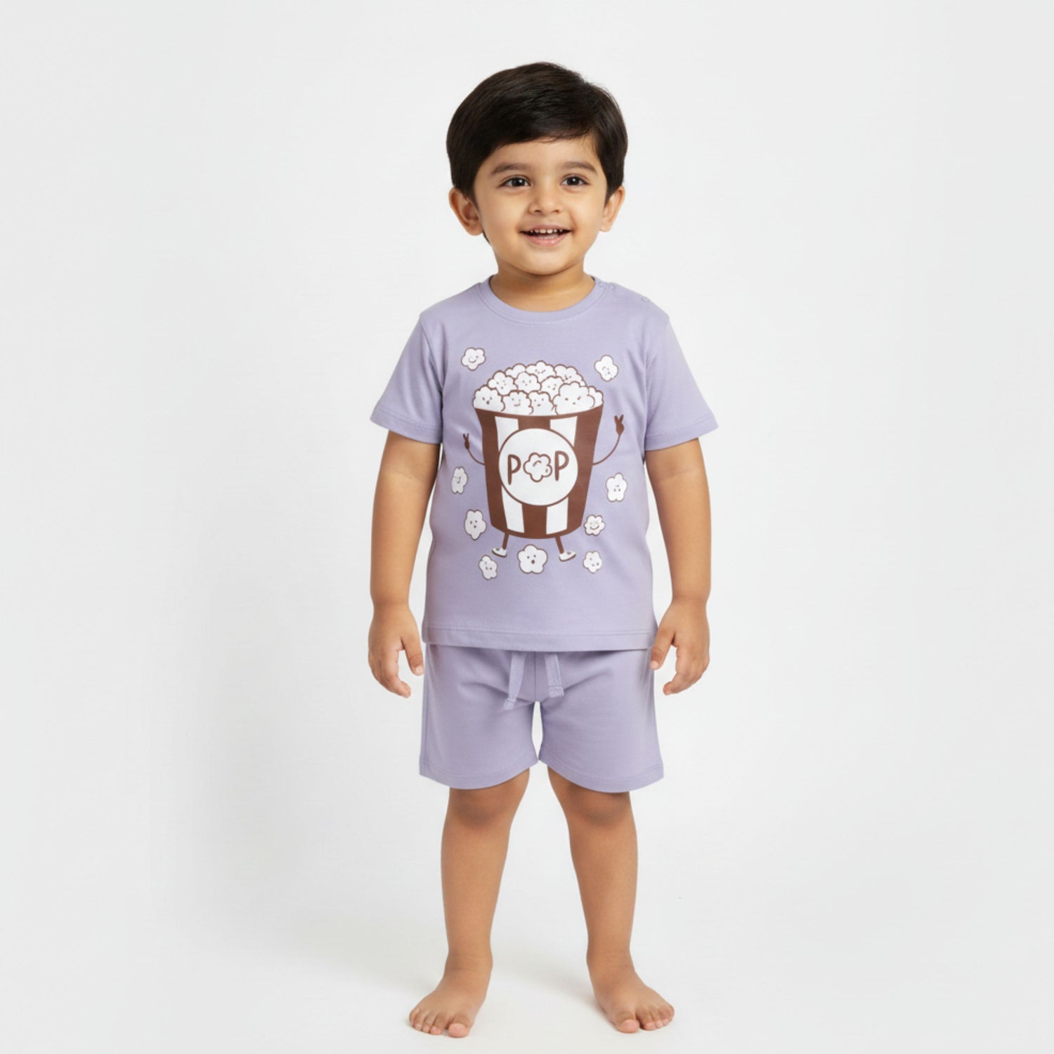 T-Shirt & Shorts Unisex Co-ord Set | Popcorn