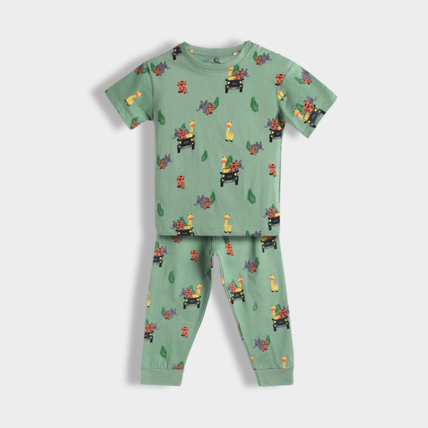 3 Pack Half Sleeves Unisex Co-ord Set | Jungle, Bird & Cars