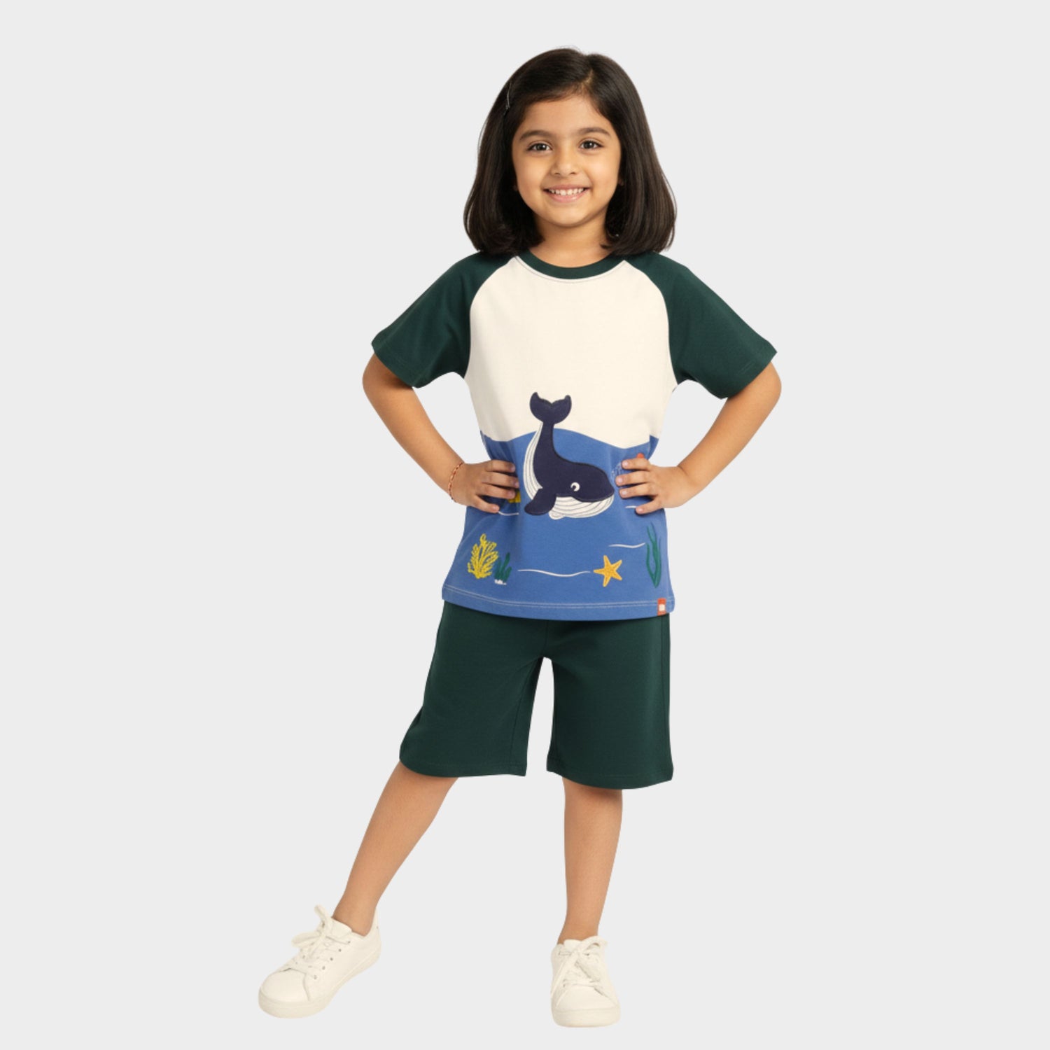 T-Shirt & Shorts Unisex Co-ord Set | Mini Ocean