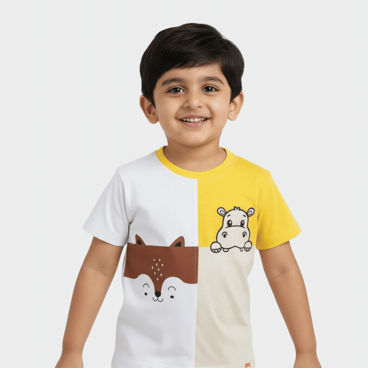 Half Sleeves Tee | Half And Half