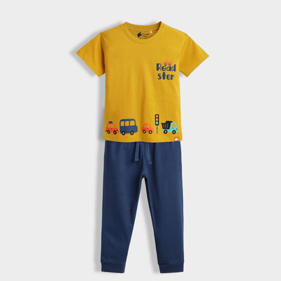 3 Pack Half Sleeves Unisex T-Shirt & Joggers Set | Sporty Giraffe, Korea, Road Trip