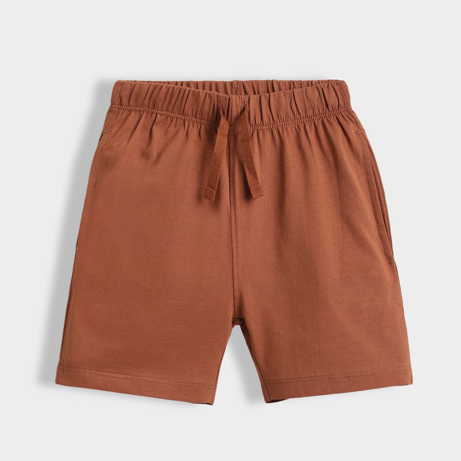 2 Pcs Cotton Shorts | Brown, Green