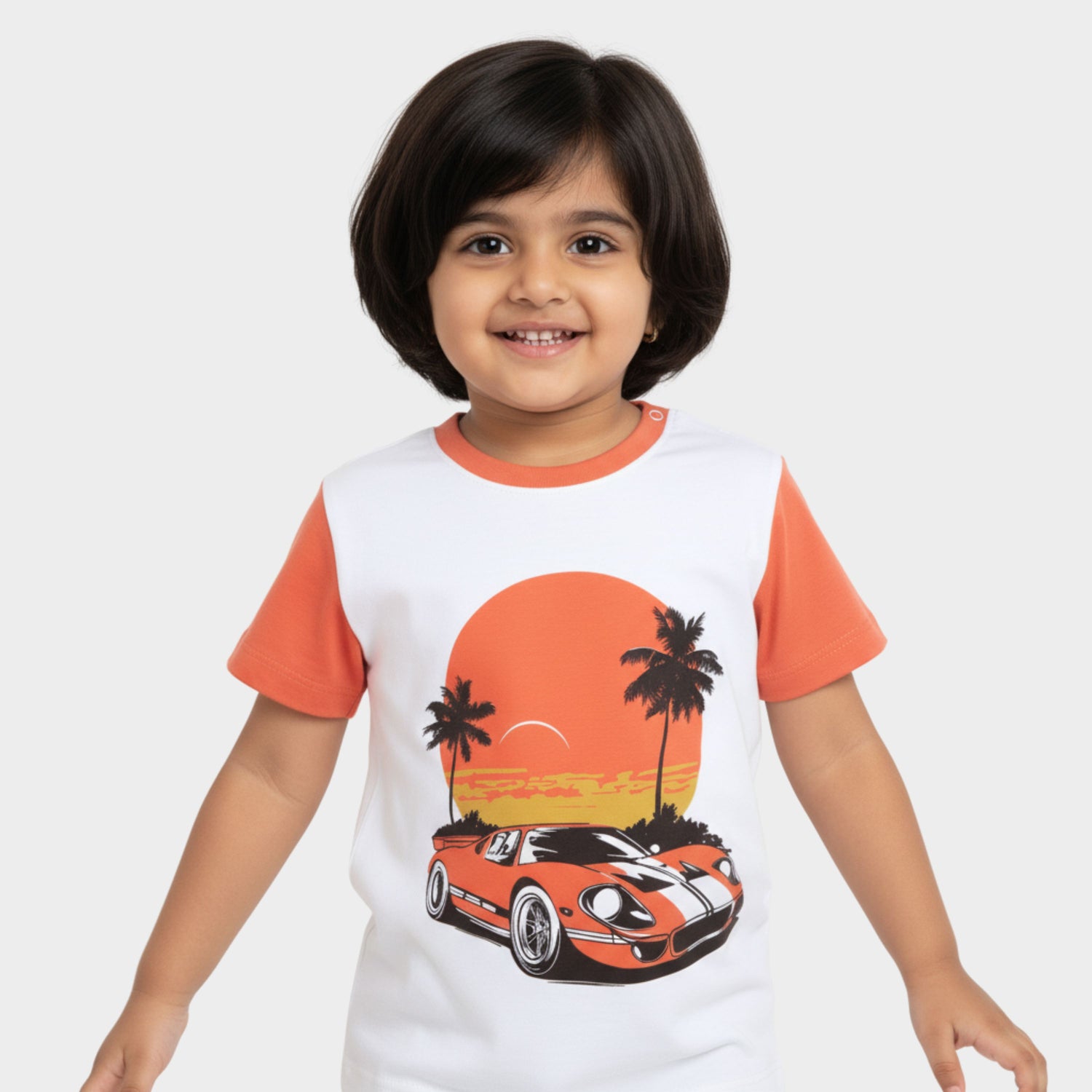 Half Sleeves Tee | Car Ride