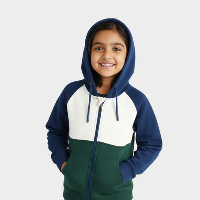 Winter Hoodies | Colour Block Green