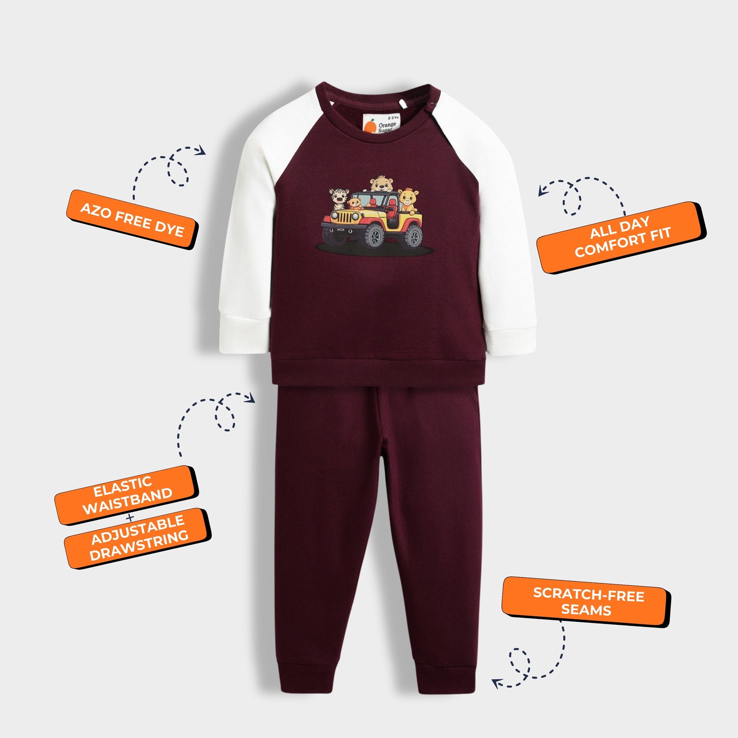 2 Pack Sweatshirt & Joggers | Snowy Joy, Adventure Ride