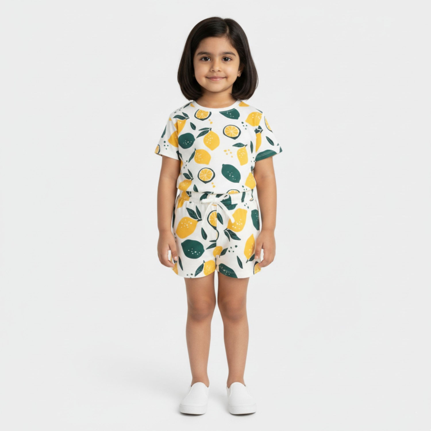 T-Shirt & Shorts Unisex Co-ord Set | Lemon Joy