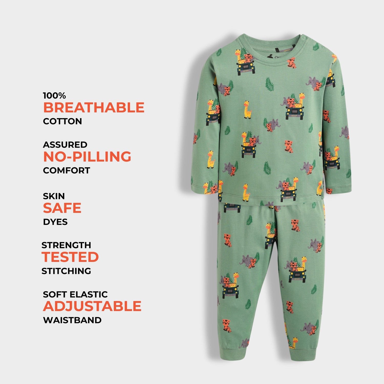 Full Sleeves Unisex Co-ord Set | Jungle Safari