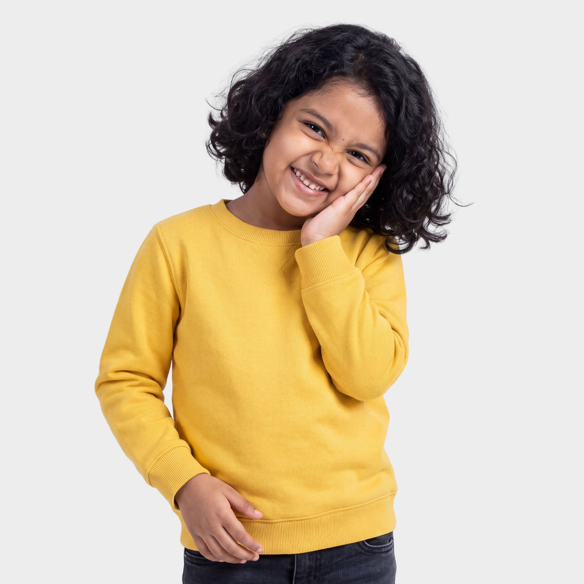 Winter Fleece Sweatshirt | Yellow