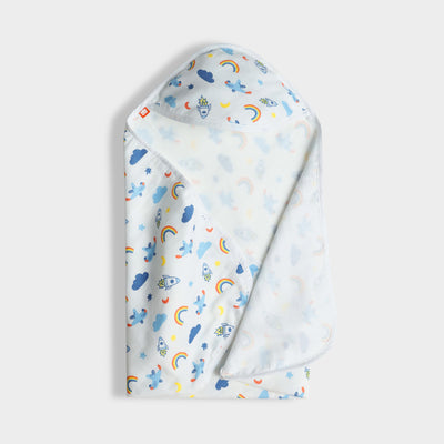 Muslin Hooded Towel | Starry Safari Print