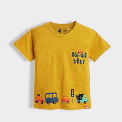5 Pack Half Sleeves Unisex T-Shirts | Traveller, Sporty Giraffe, Korea, Black Stripes, Road Trip