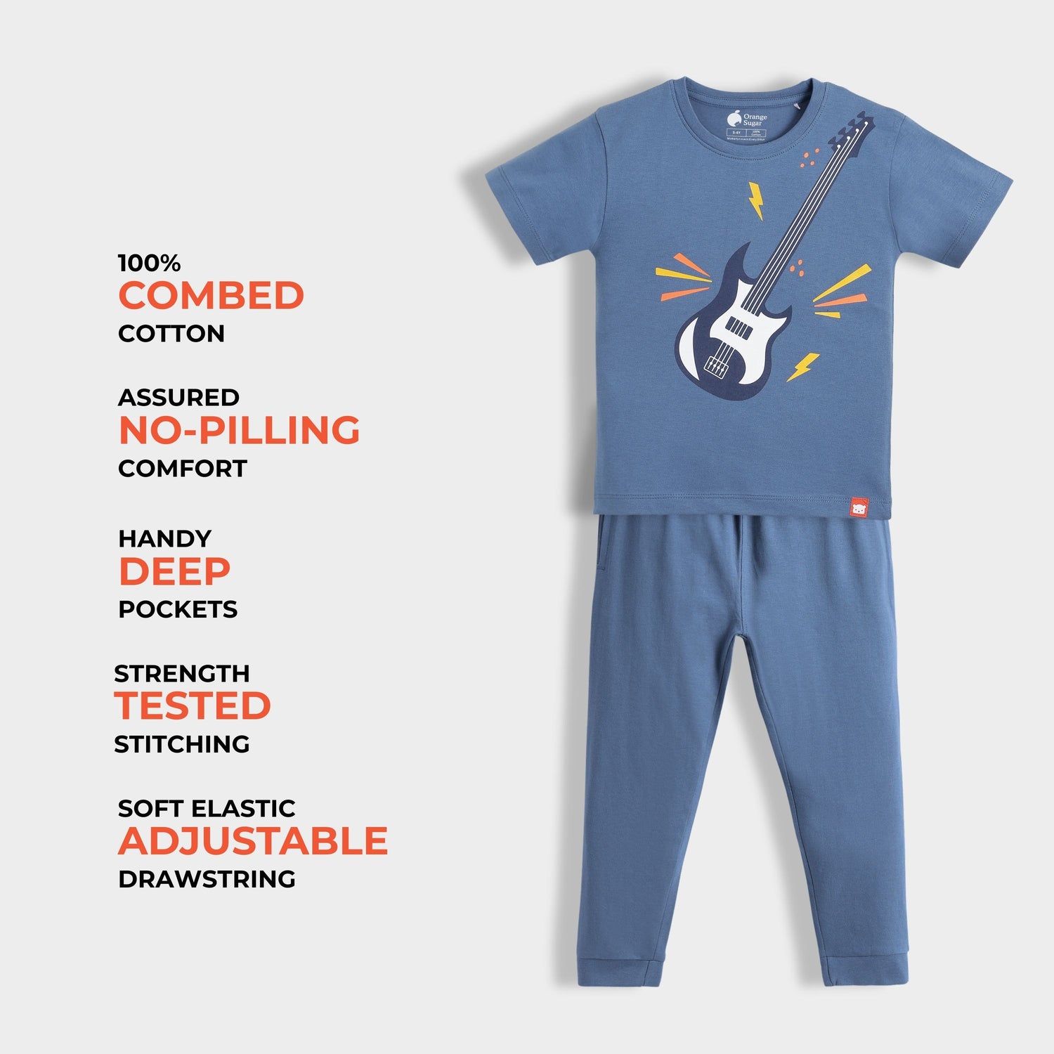 3 Pack Half Sleeves Unisex T-Shirt & Joggers Set | Korea Love, Little Rockstar, Half And Half