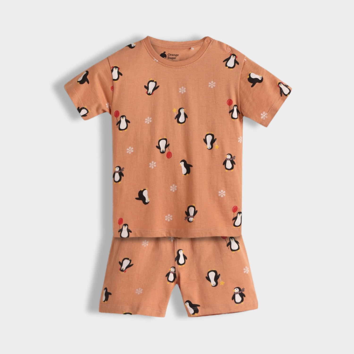 4 Pack T-Shirt & Shorts Unisex Co-ord Set | Penguin Chill, Underwater, Gardening, Car Ride