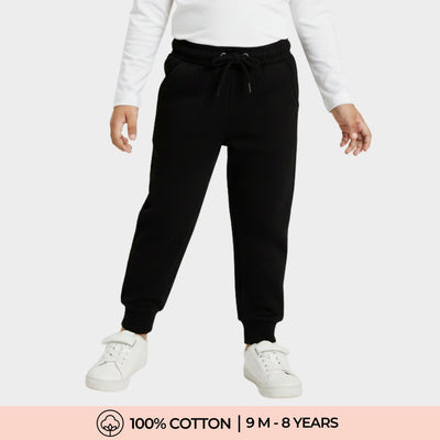 Winter Fleece Joggers | Black