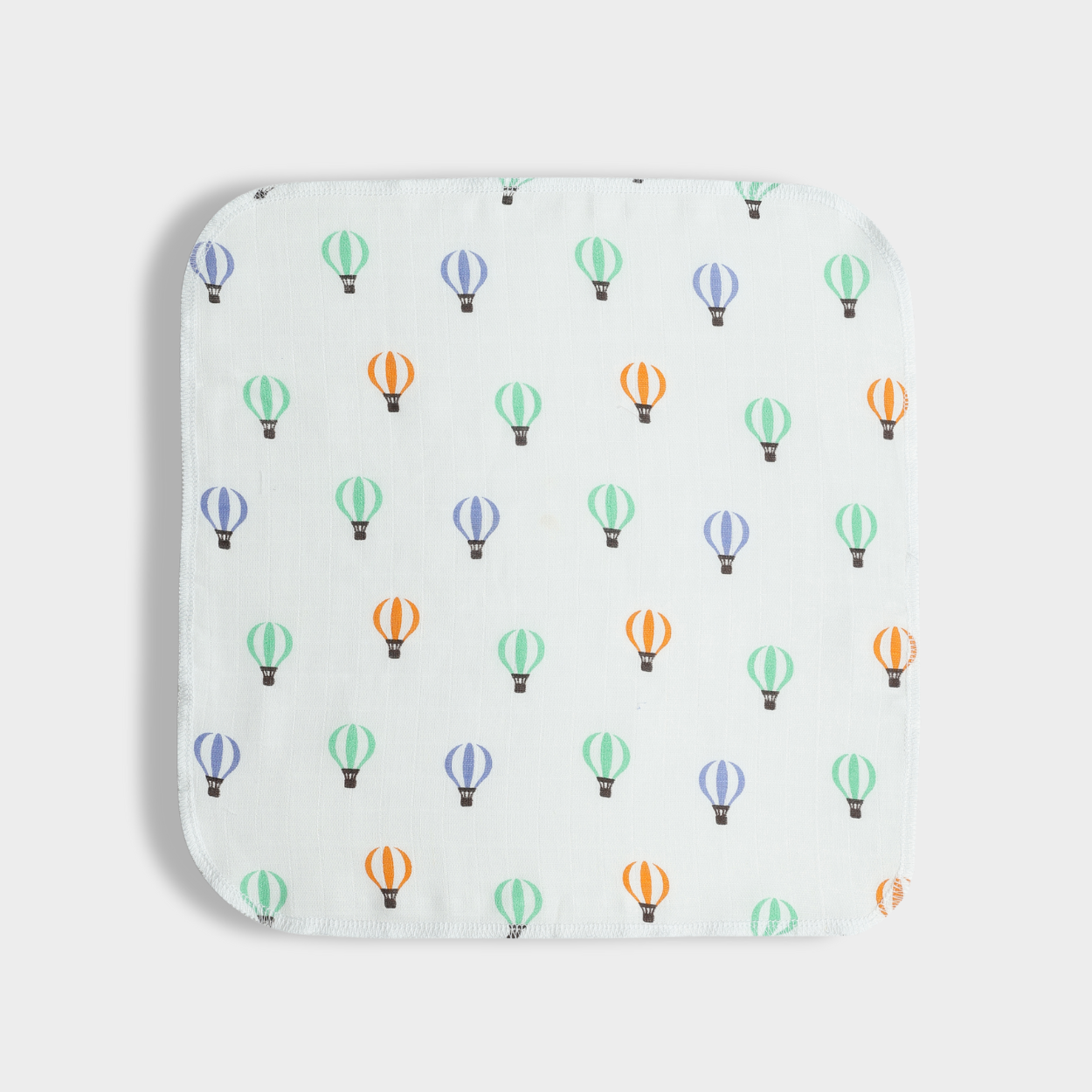 12 Pack Muslin Wash Cloth | Balloon Ride, Starry, Sweet Oranges