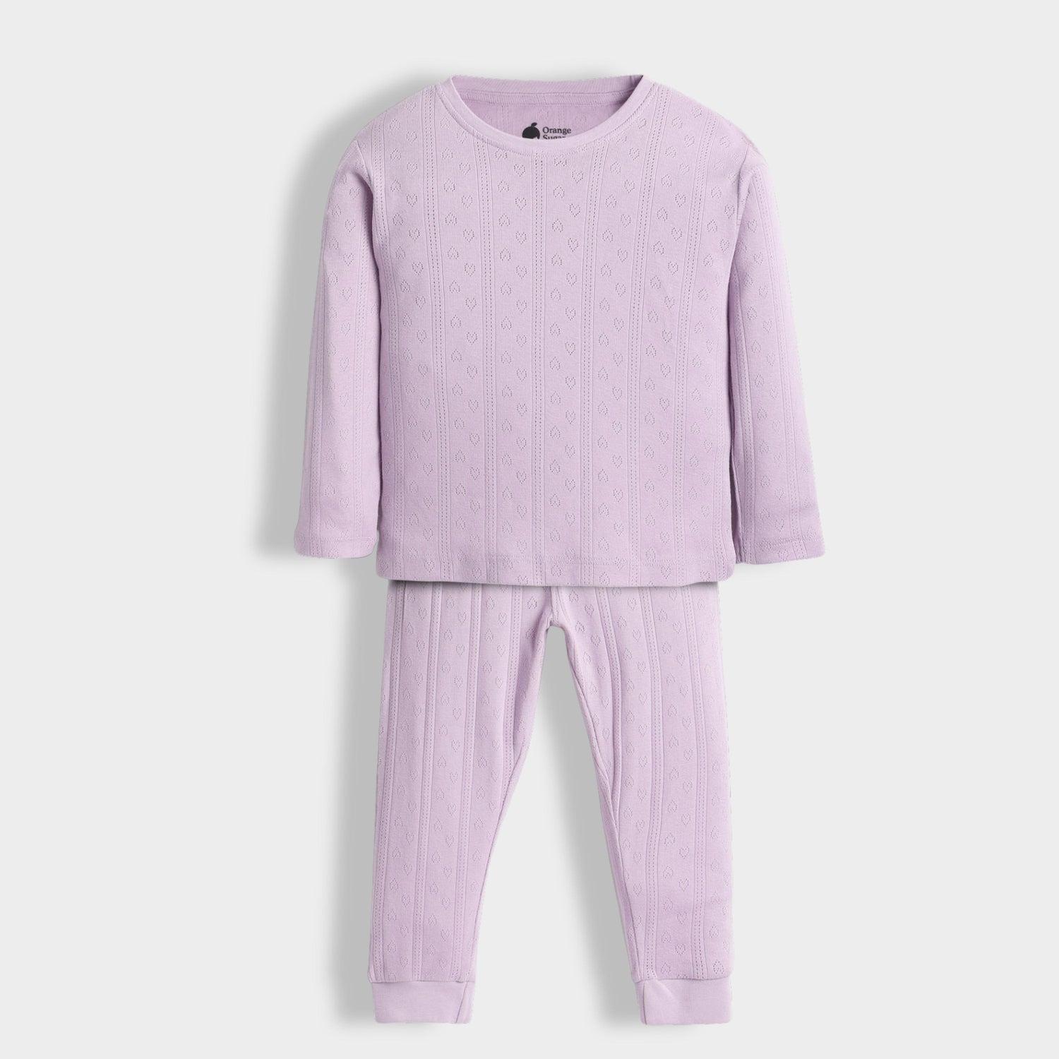 Full Sleeves Unisex Co-ord Set | Pointelle Lavender